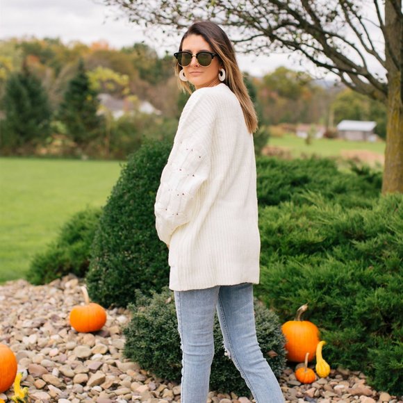 🆕 SUGARLAND CABLE KNIT SLEEVE CARDIGAN - Picture 6 of 7